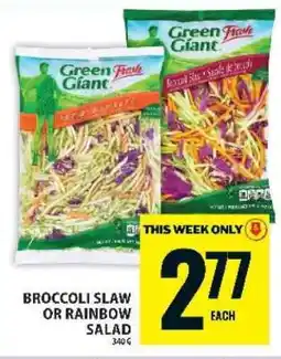 Food Basics Broccoli Slaw or Rainbow Salad offer