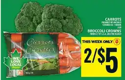 Food Basics Carrots and Broccoli Crowns offer