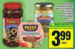 Food Basics Rio Mare Insalatissime, Unico Kalamata Olives or Molisana Artichokes offer