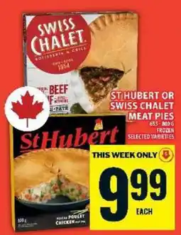 Food Basics ST-HUBERT OR SWISS CHALET MEAT PIES offer