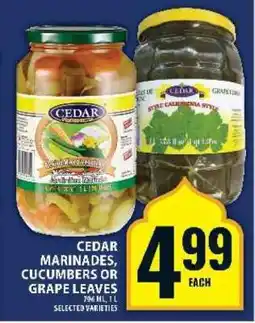 Food Basics Cedar Marinades, Cucumbers or Grape Leaves offer