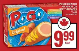 Food Basics POGO Breaded Original or Beef Sausages offer
