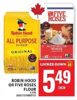 Food Basics ROBIN HOOD or FIVE ROSES FLOUR offer