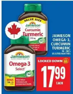 Food Basics Jamieson Omega-3, Curcumin Turmeric offer