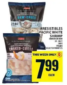 Food Basics IRRESISTIBLES PACIFIC WHITE SHRIMP offer