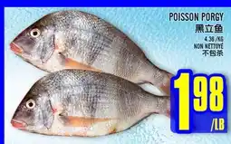 Marché Lian Tai POISSON PORGY offer