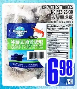 Marché Lian Tai CREVETTES TIGRÉES NOIRES 26/30 offer