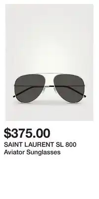 Holt Renfrew SAINT LAURENT SL 800 Aviator Sunglasses offer