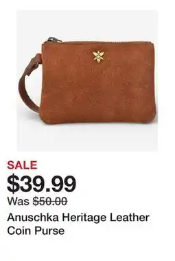 TSC Stores Anuschka Heritage Leather Coin Purse offer