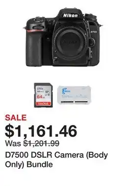TSC Stores D7500 DSLR Camera (Body Only) Bundle offer