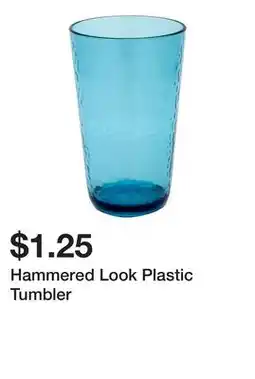 Dollarama Hammered Look Plastic Tumbler offer