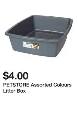 Dollarama PETSTORE Assorted Colours Litter Box offer