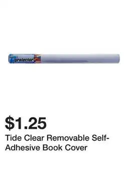 Dollarama Tide Clear Removable Self-Adhesive Book Cover offer
