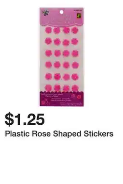 Dollarama Plastic Rose Shaped Stickers offer