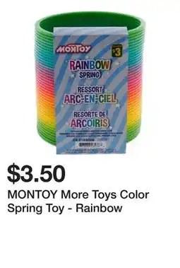 Dollarama MONTOY More Toys Color Spring Toy - Rainbow offer
