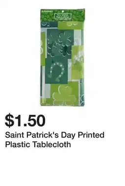Dollarama Saint Patrick's Day Printed Plastic Tablecloth offer