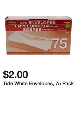 Dollarama Tide White Envelopes offer