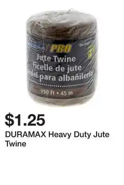 Dollarama DURAMAX Heavy Duty Jute Twine offer