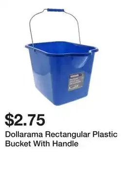 Dollarama Dollarama Rectangular Plastic Bucket With Handle offer
