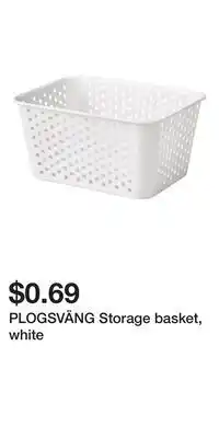 IKEA PLOGSVÄNG Storage basket, white offer