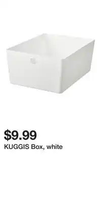 IKEA KUGGIS Box, white offer