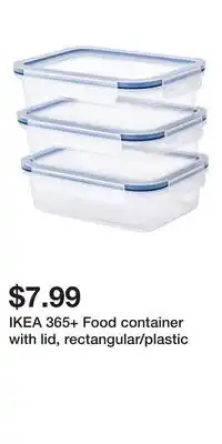 IKEA IKEA 365+ Food container with lid, rectangular/plastic offer