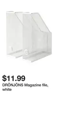 IKEA DRÖNJÖNS Magazine file, white offer