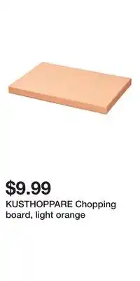 IKEA KUSTHOPPARE Chopping board, light orange offer