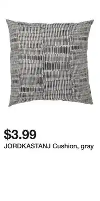 IKEA JORDKASTANJ Cushion, gray offer