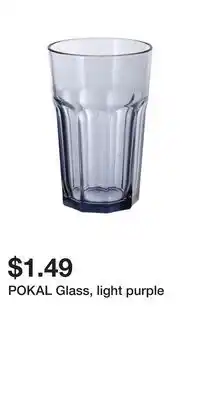 IKEA POKAL Glass, light purple offer