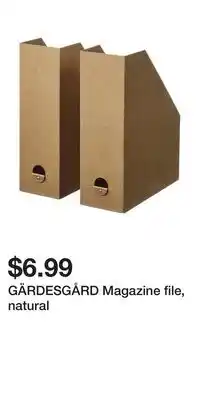 IKEA GÄRDESGÅRD Magazine file, natural offer