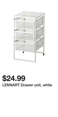 IKEA LENNART Drawer unit, white offer