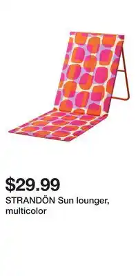 IKEA STRANDÖN Sun lounger, multicolor offer