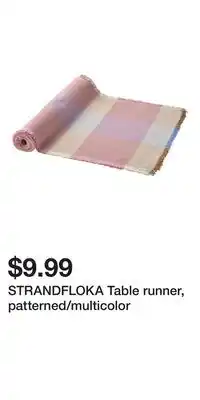 IKEA STRANDFLOKA Table runner, patterned/multicolor offer