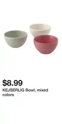 IKEA KEJSERLIG Bowl, mixed colors offer