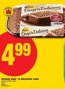 No Frills Mccain deep 'n delicious cake offer