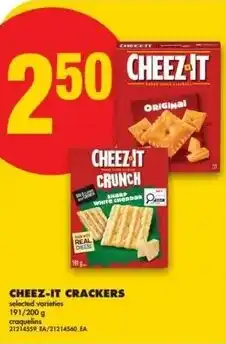 No Frills Cheez-it crackers offer