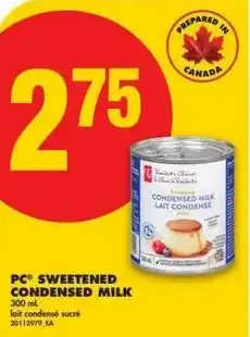 No Frills PC sweetened condensed milk offer