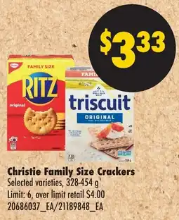 No Frills Christie Family Size Crackers offer