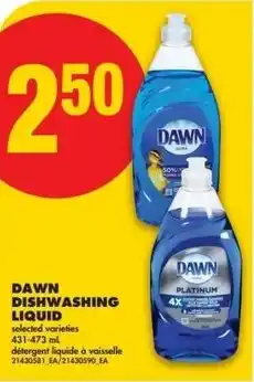 No Frills Dawn dishwashing liquid offer