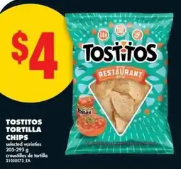 No Frills Tostitos tortilla chips offer