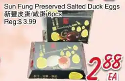 Foody Mart Sun Fung Preserved Salted Duck Eggs offer