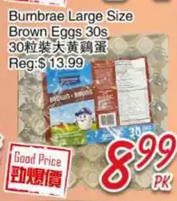Foody Mart Burnbrae Large Size Brown Eggs 30s offer