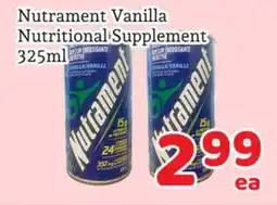 Fresh Value Nutrament Vanilla Nutritional Supplement offer
