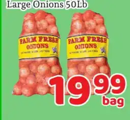 Fresh Value Large Onions 50Lb offer