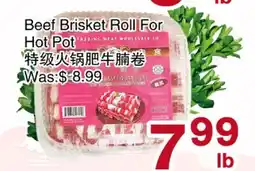 First Choice Supermarket Beef Brisket Roll For Hot Pot offer