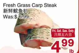 First Choice Supermarket Fresh Grass Carp Steak offer