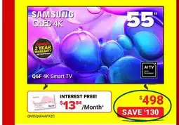 Visions Electronics SAMSUNG Q6F 4K Smart TV offer