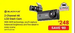 Visions Electronics Blackvue 2-Channel 4K LCD Dash Cam offer
