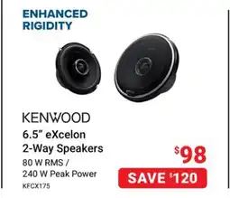 Visions Electronics 6.5 eXcelon 2-Way Speakers offer